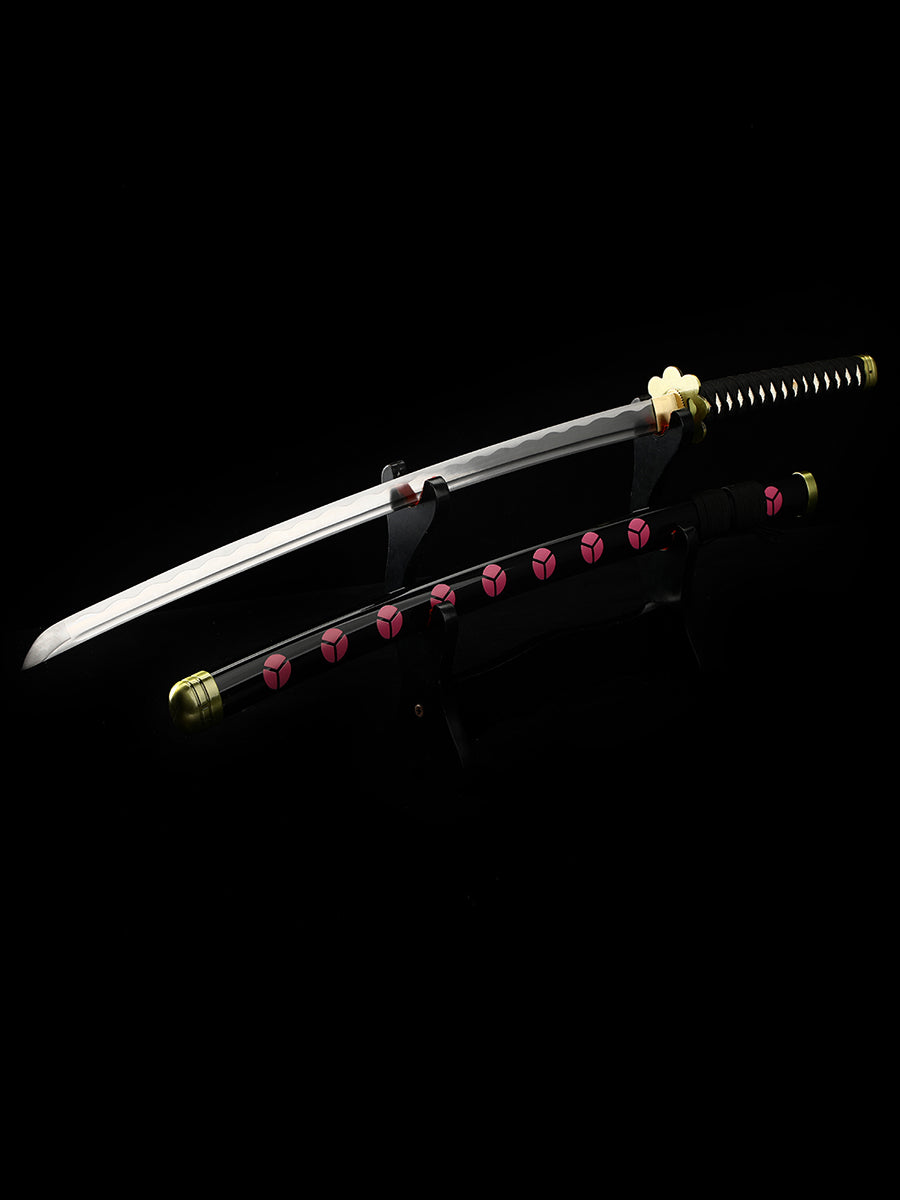 (A014)One Piece series (Akimizu Samurai sword)Japanese samurai katana carbon steel COS men's fine gift series(46)