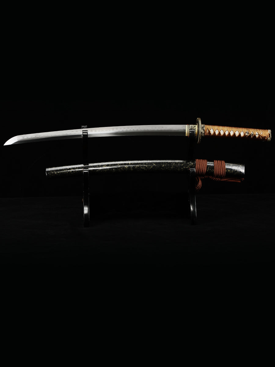 Japanese Real Sword Handmade Katana T10 Steel Samurai Hand drawn scabbard Knife Full Tang Sharp