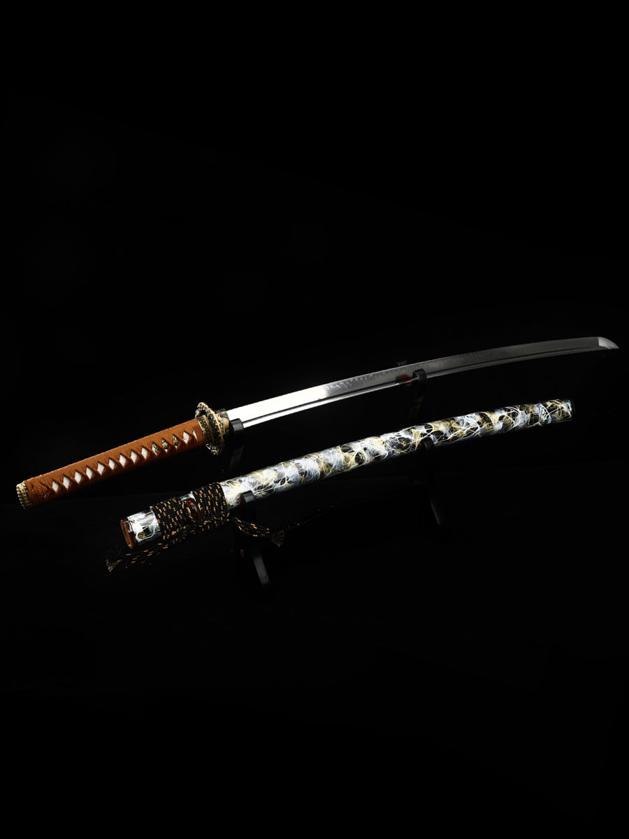 High end samurai sword Japanese sword all copper sword Tan exquisite scabbard combat preparation