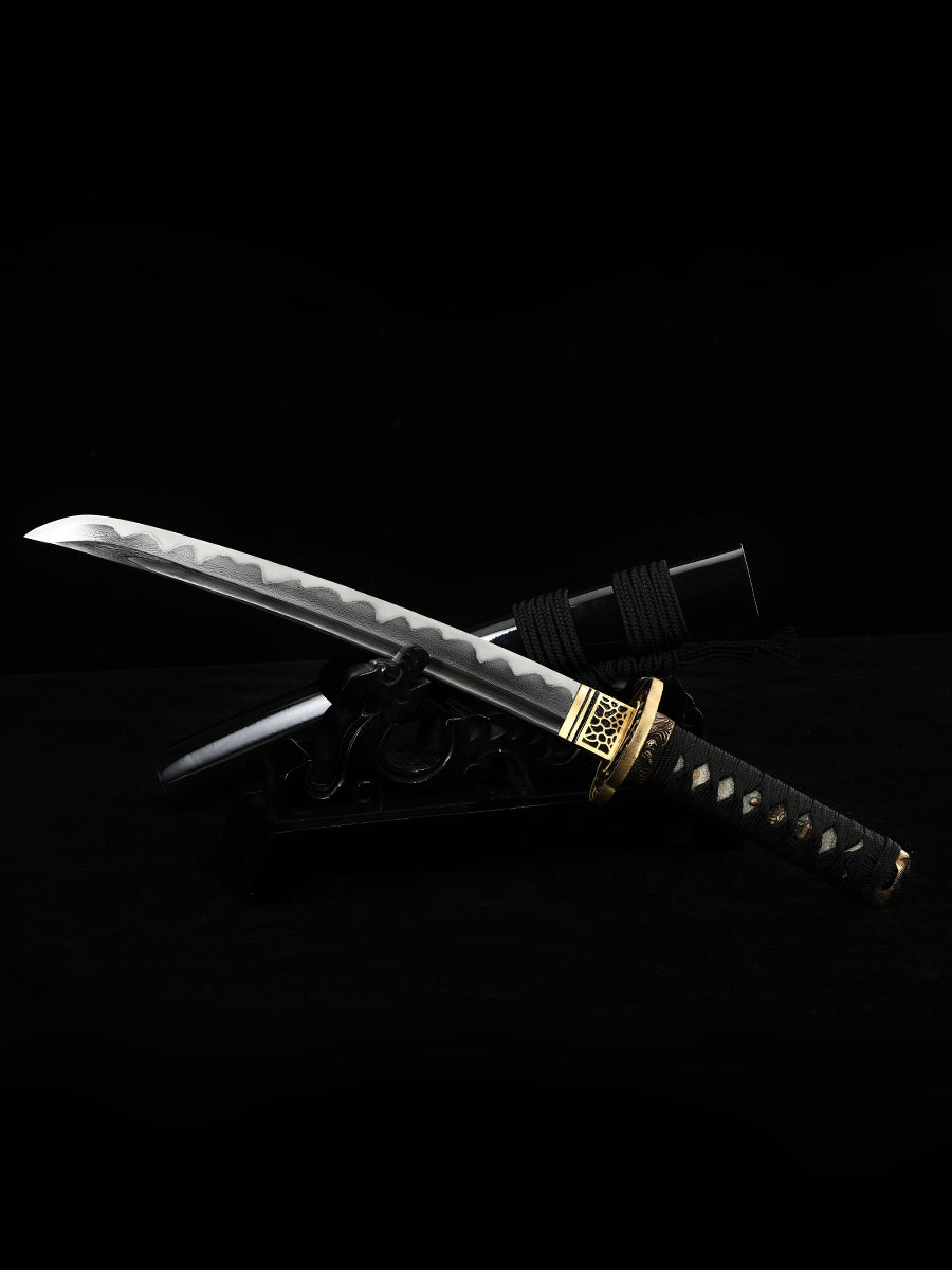 Handmade Damascus steel covered earth burning blade all copper knife Tan