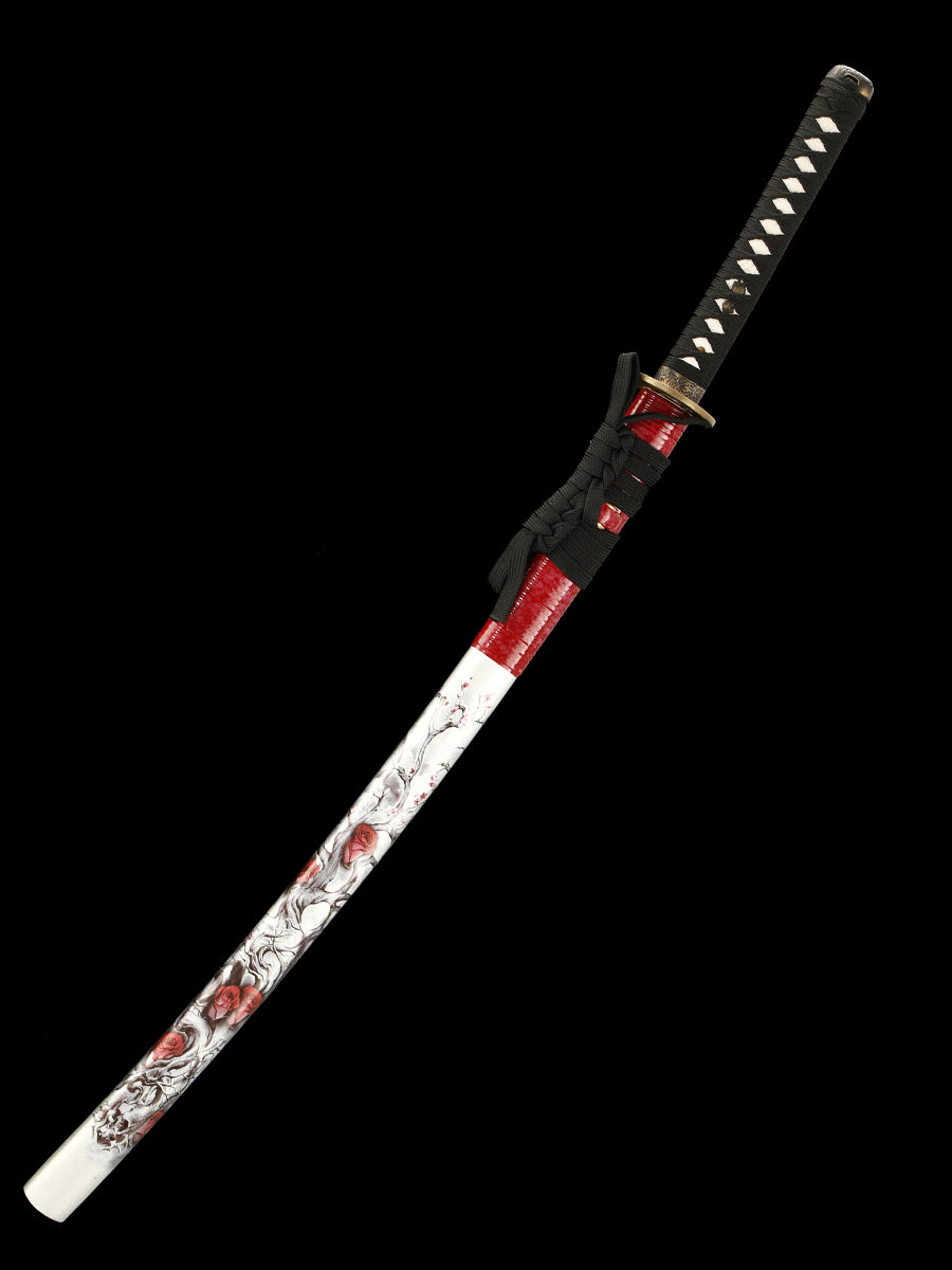 (27)Hand-made Japanese katana T10 steel blade