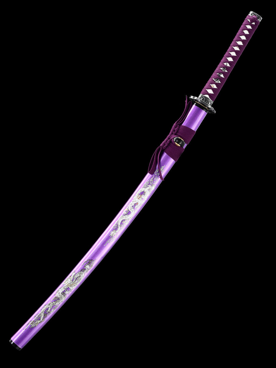 Clay tempered carbon steel Hademade Hot tempered all hand hand forged Japanese Samurai sword genuine, sword real weapons, full Tang, functional, practical sharp(4)