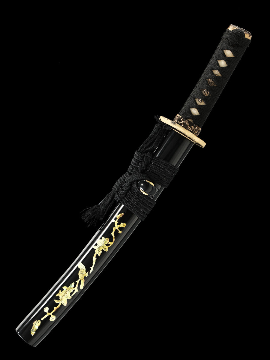 Handmade Damascus steel covered earth burning blade all copper knife Tan