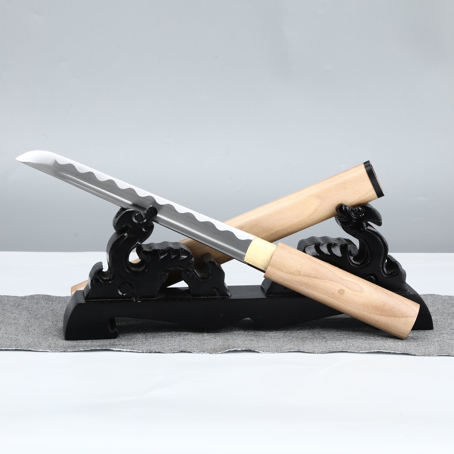 Japanese Ninja Knife Short Knife 1060 Steel Hand Forged