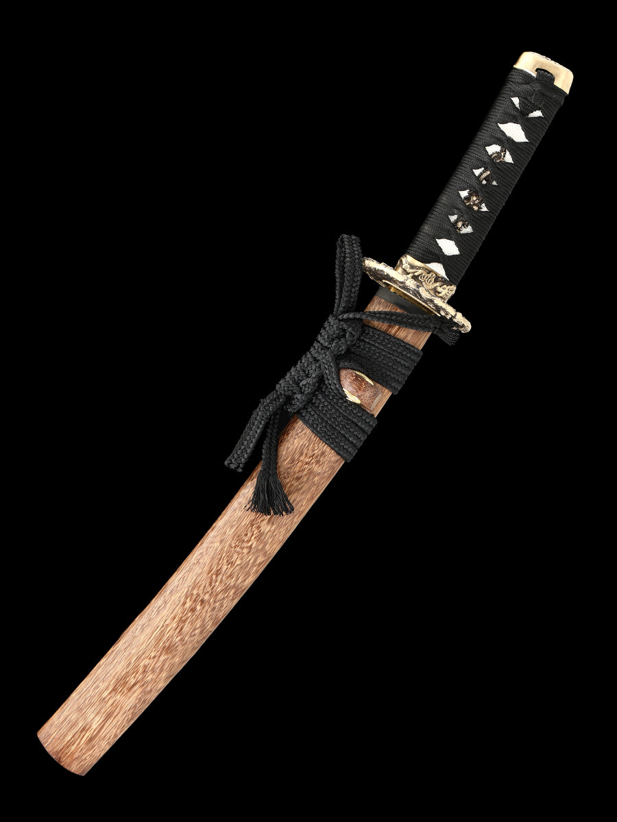 Handmade Damascus steel decorative knife, Japanese samurai sword
