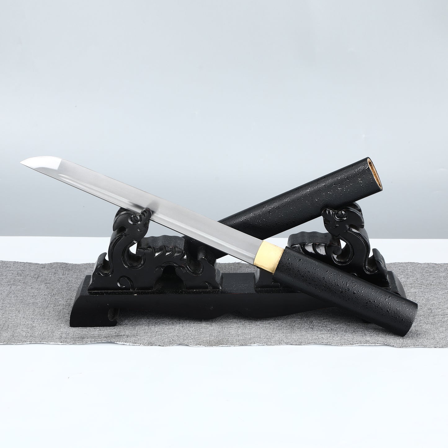 Japanese Ninja Knife Short Knife 1060 Steel Hand Forged