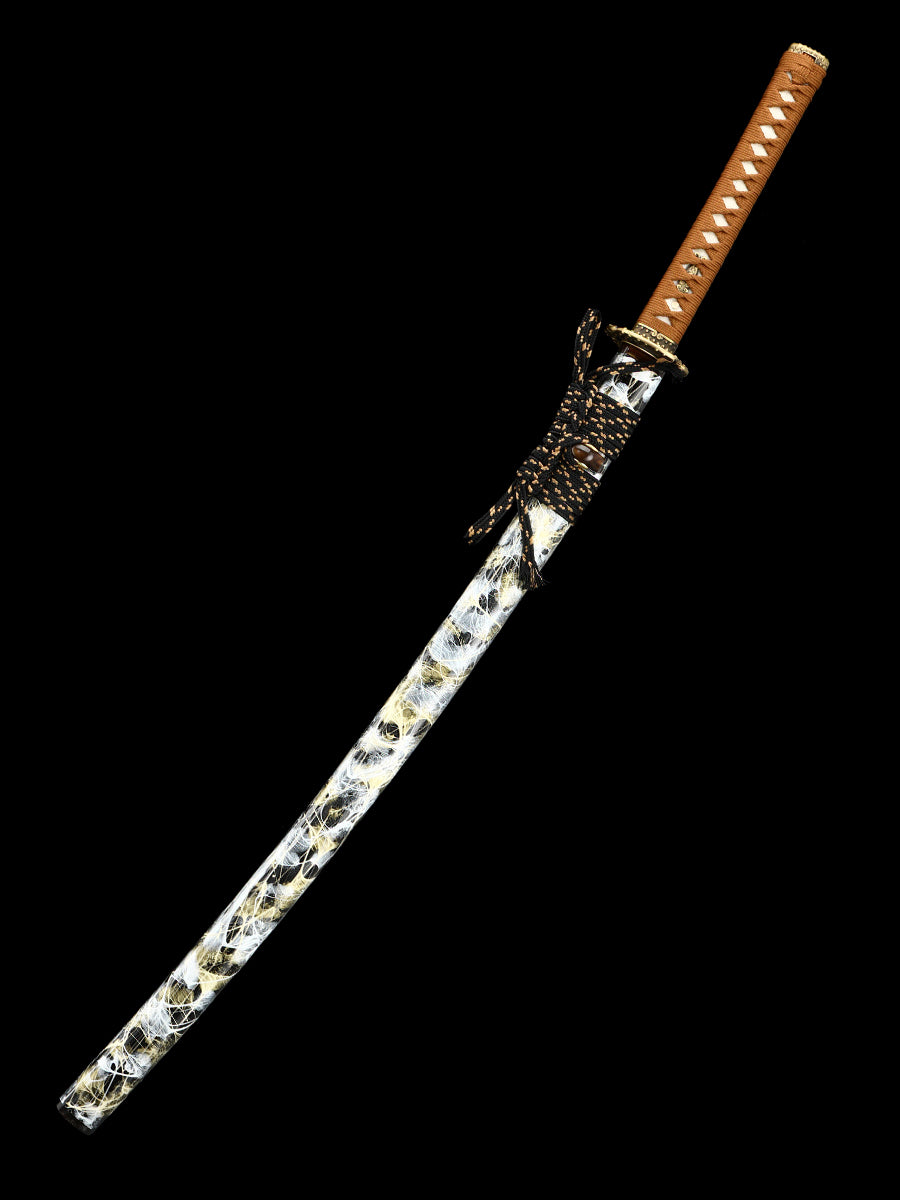 High end samurai sword Japanese sword all copper sword Tan exquisite scabbard combat preparation
