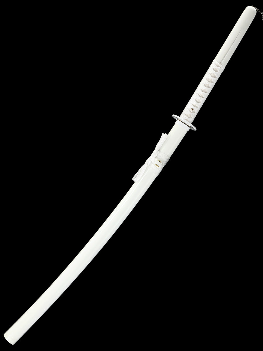 (6)Sleeve white Tang katana 1060T10 High Carbon Steel Sharp Practical authentic Japanese katana cosplay