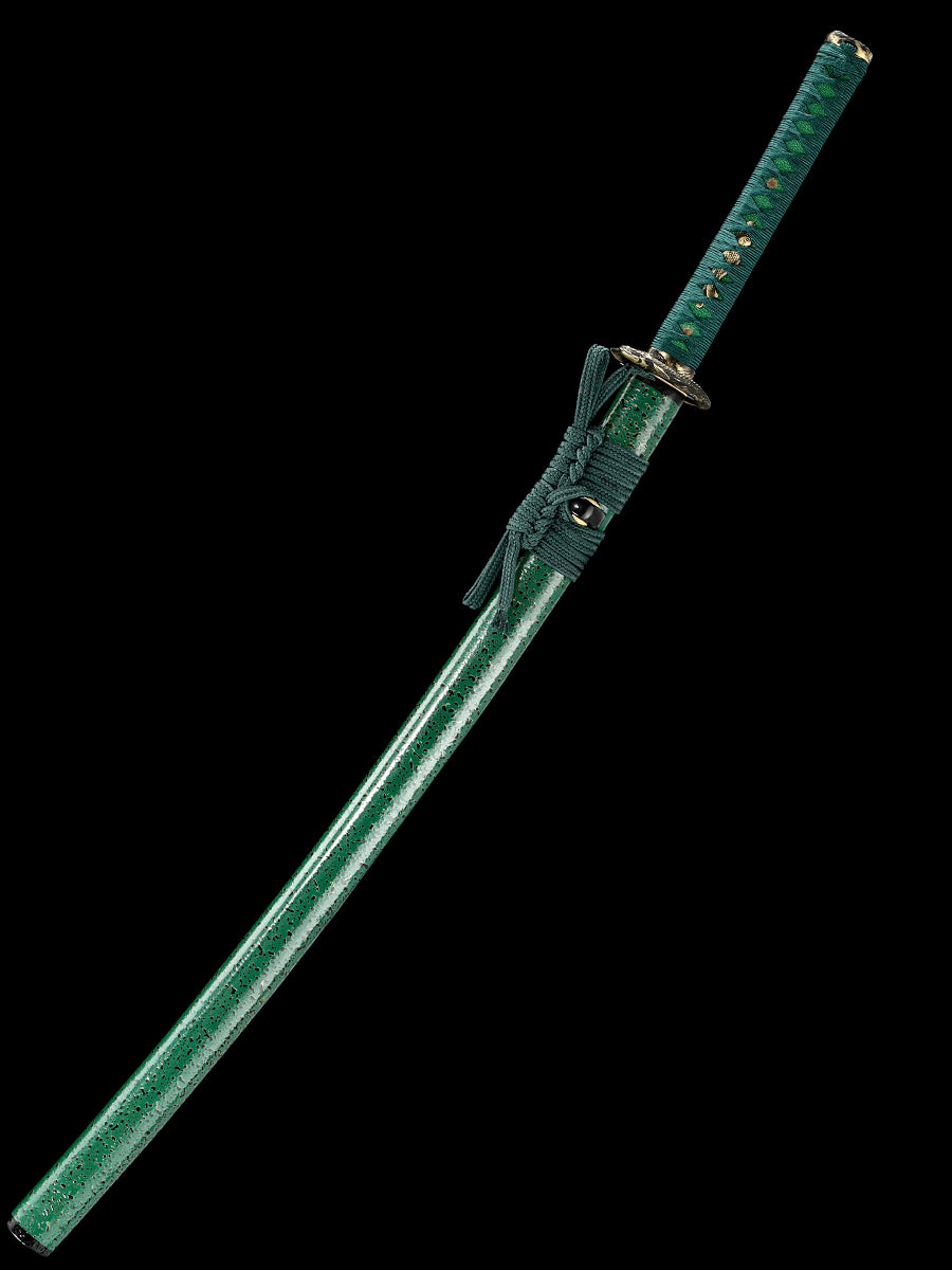 Japanese samurai sword hand forged Damascus steel