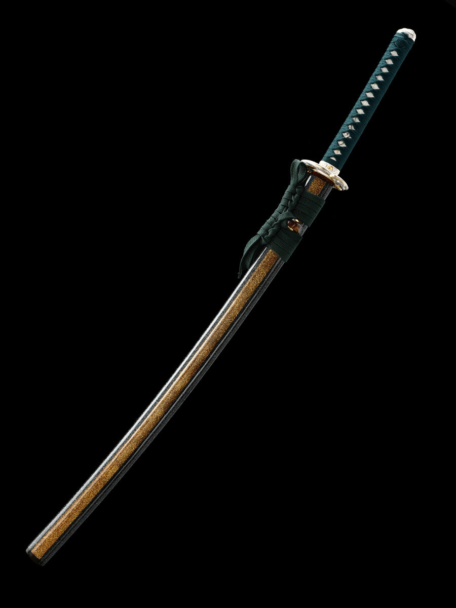 Japanese sword high-end samurai sword all copper snake sword Tan exquisite scabbard battle preparation