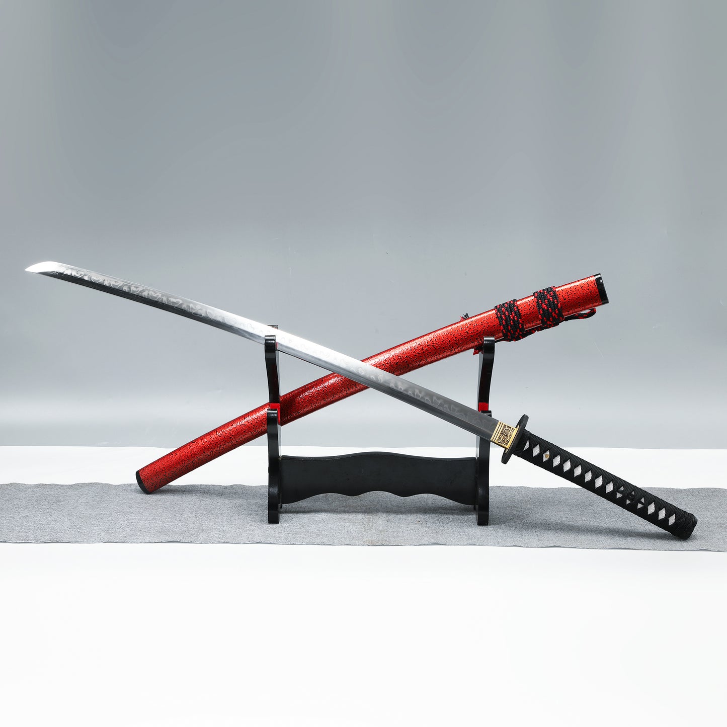 Tactical Classic Japanese Samurai-Katana-Swords T-10 Steel  red