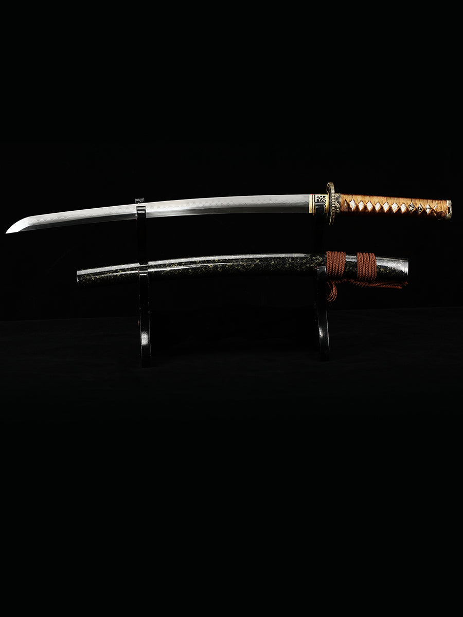 Japanese Real Sword Handmade Katana T10 Steel Samurai Hand drawn scabbard Knife Full Tang Sharp