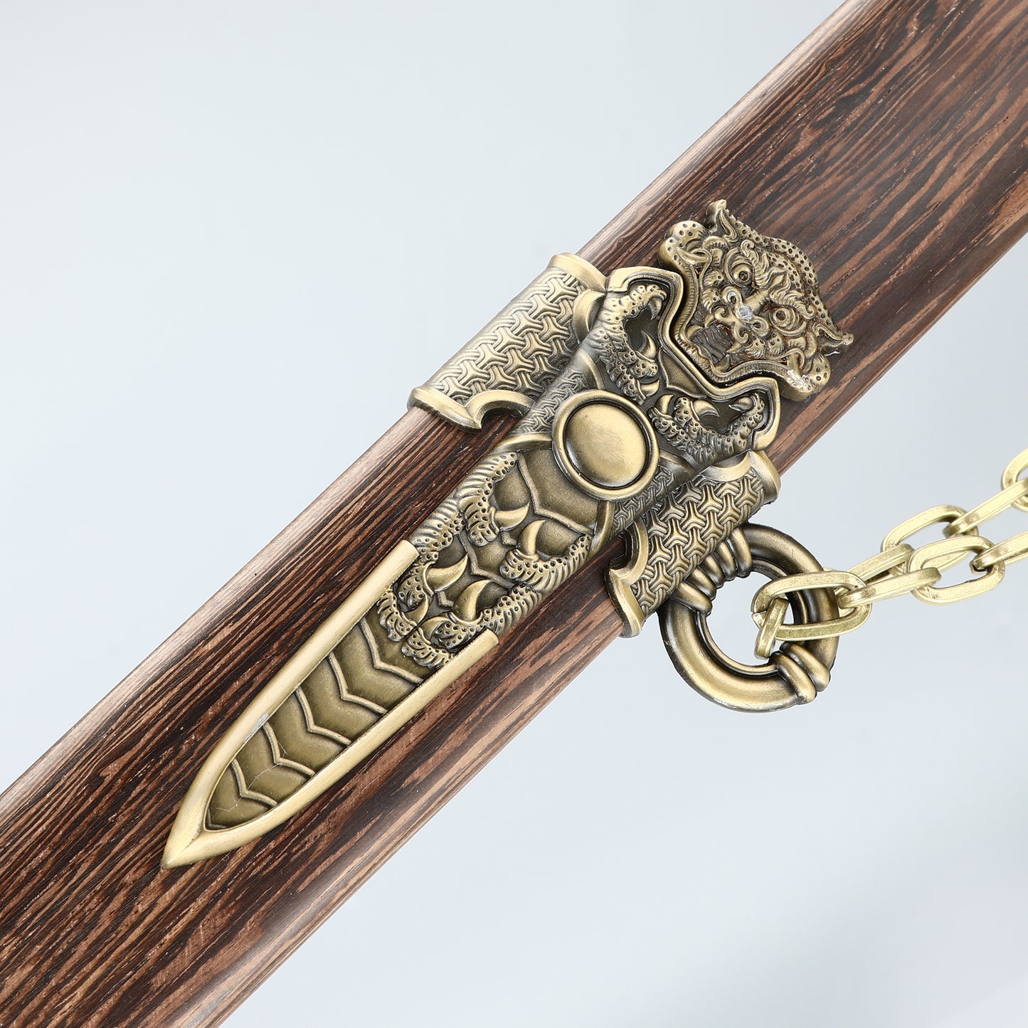 Chinese Tangdao Film and Television Knife Decorative Knife 1095 Steel Manufacturing Pear Wood Sheath