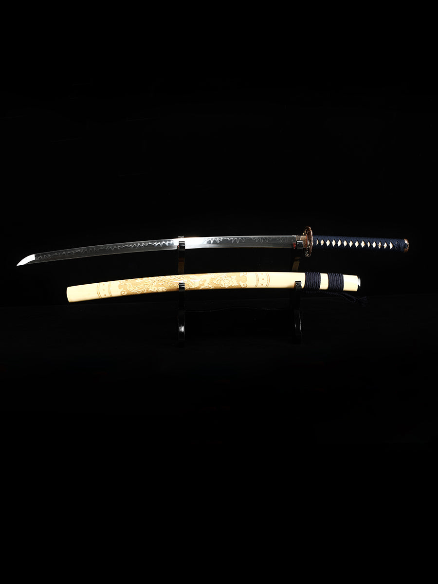 Real T10 Katana Clay Tempered Sword Steel Sharp Japanese Samurai Swords are a Unique Gift for Men