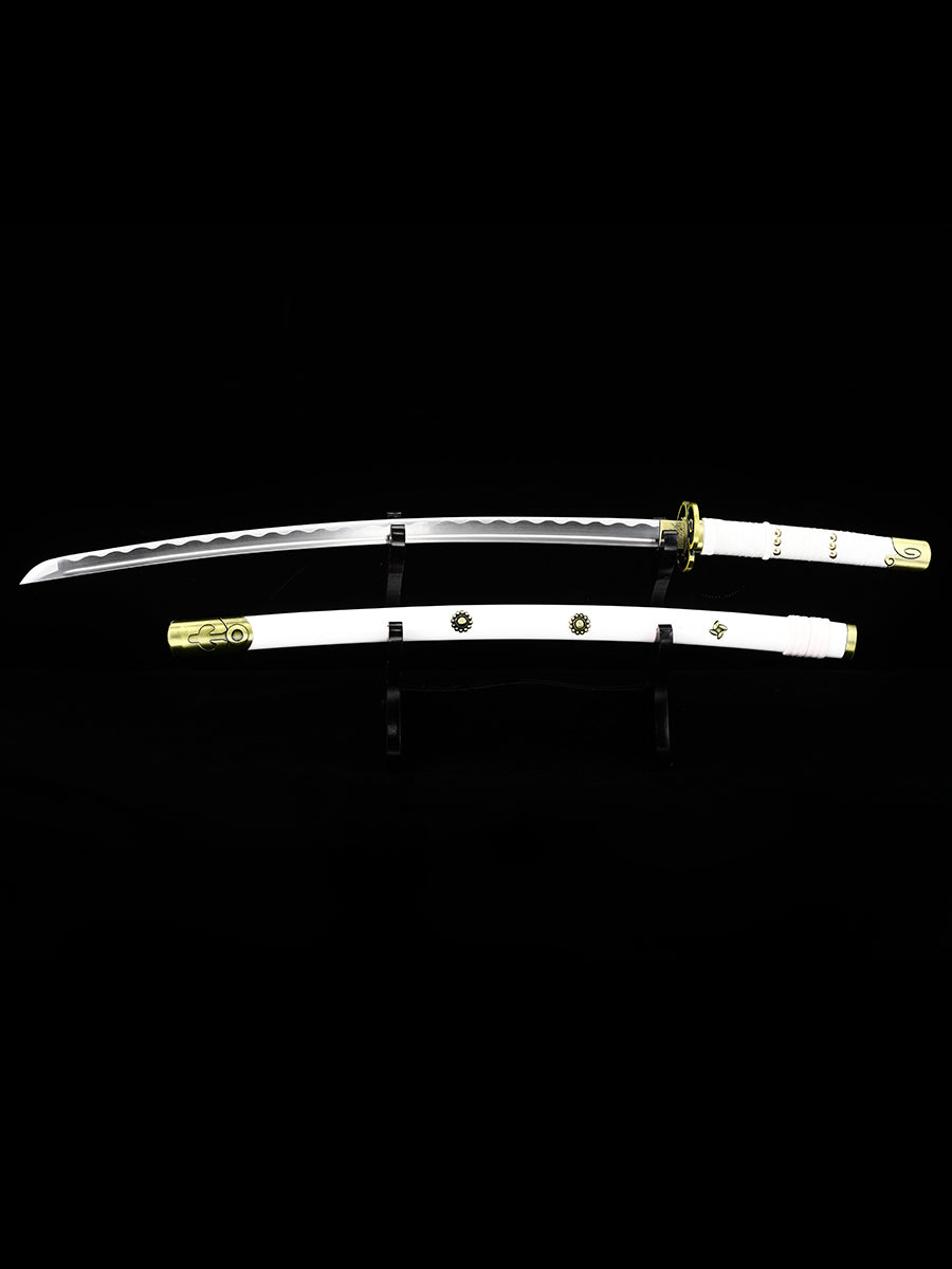 Role playing Samurai sword 1060 steel made white