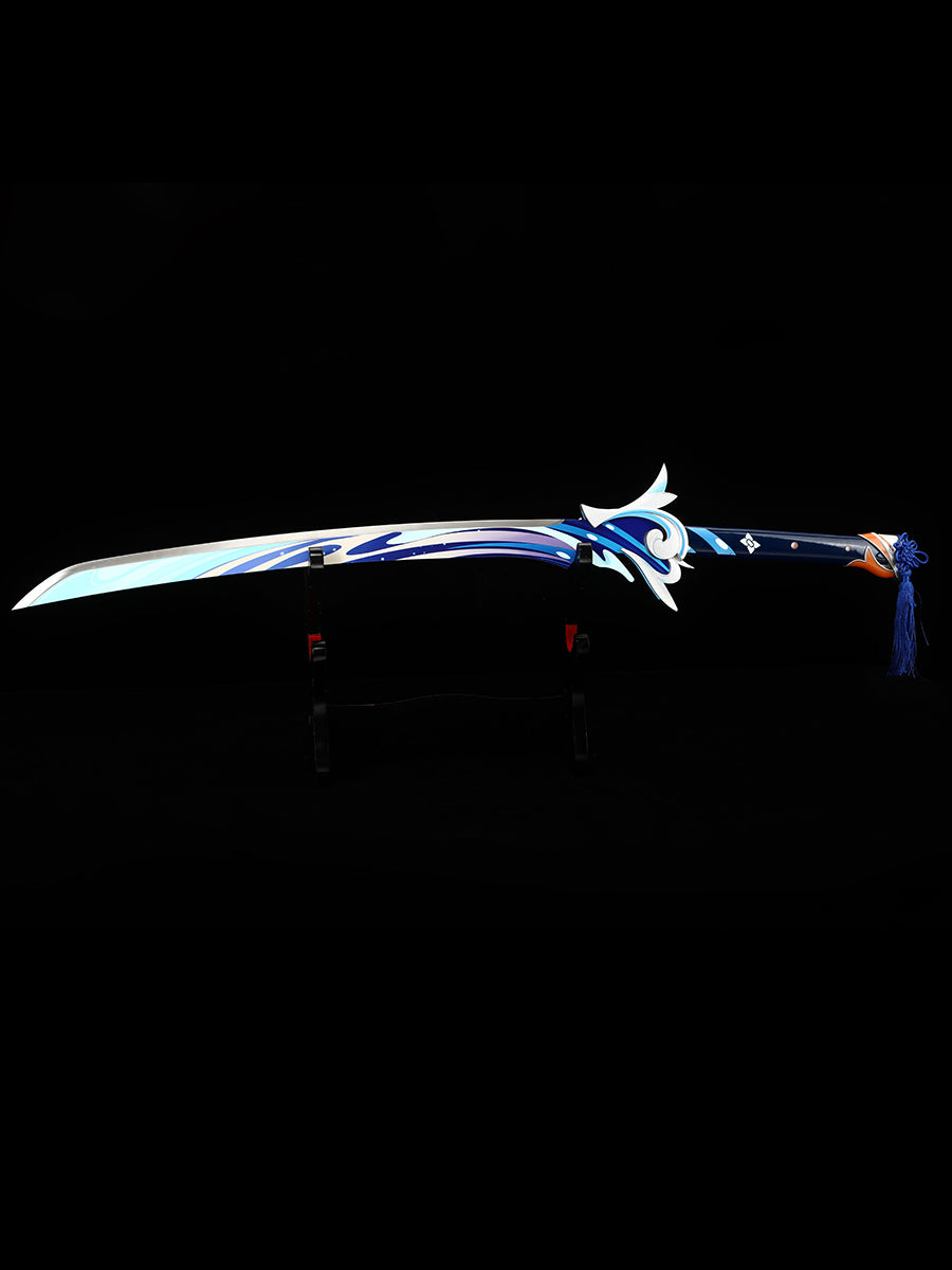 (A35)Role playing knife with blue blade