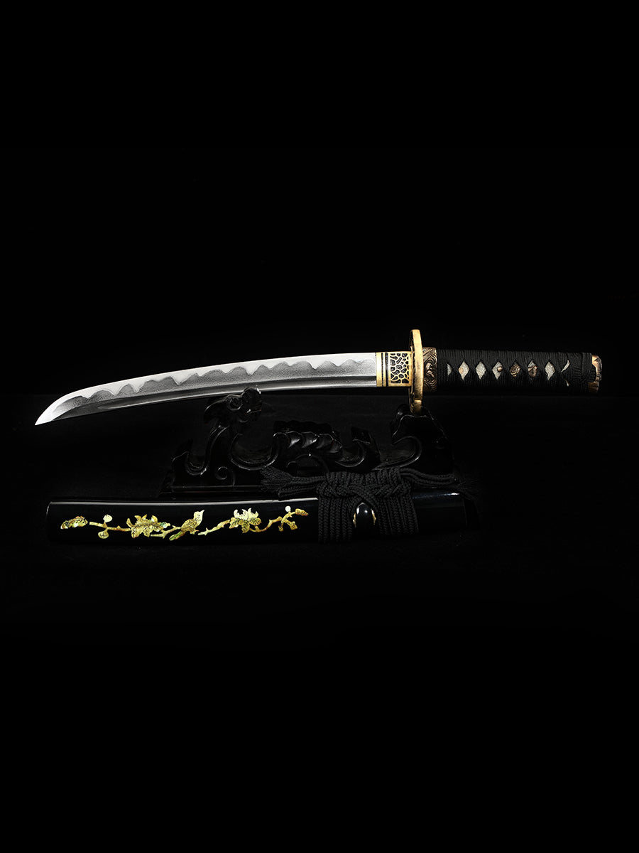 Handmade Damascus steel covered earth burning blade all copper knife Tan