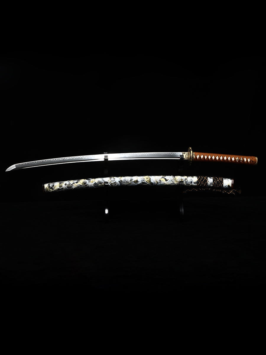 High end samurai sword Japanese sword all copper sword Tan exquisite scabbard combat preparation