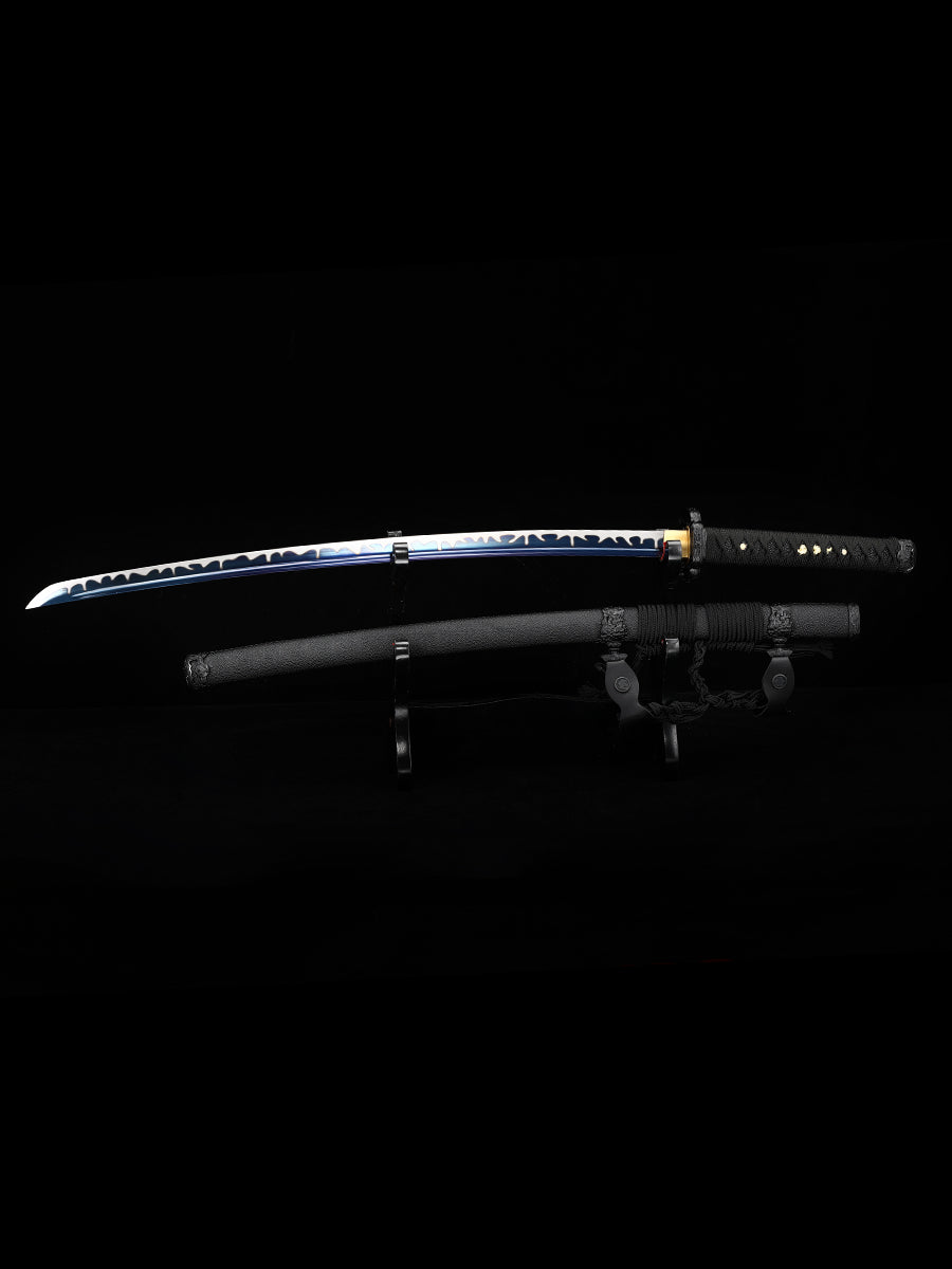 (3)The real katana sword with the blue body tachi
