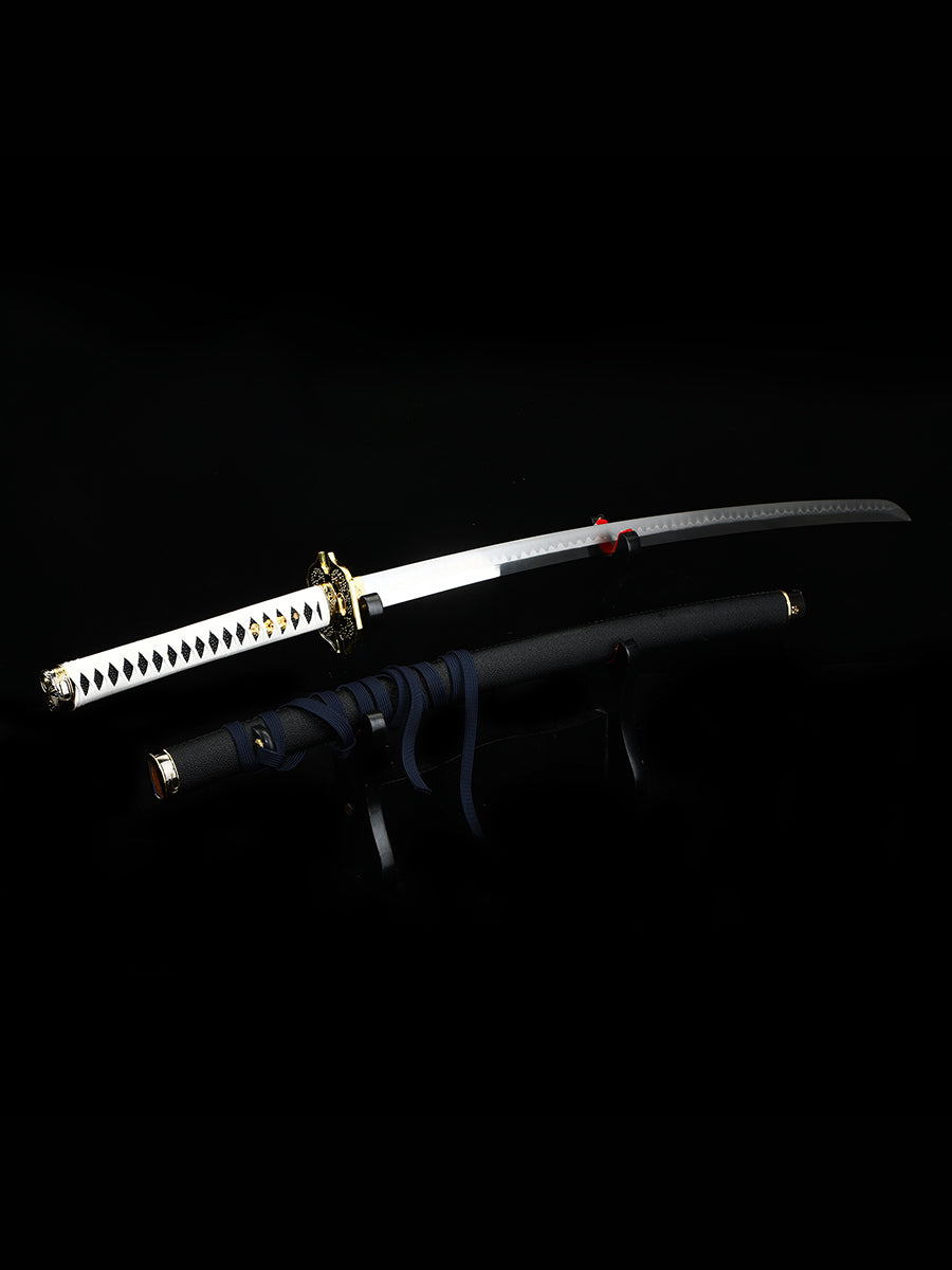 (A15)Role playing Samurai Sword Black Yama T10 Steel Handmade