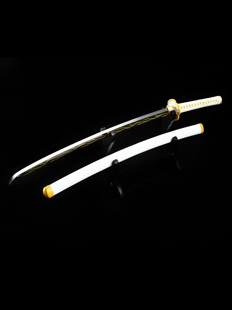 (A006)Demon Slayer  kimetsu no yaiba Truly handmade katana sword Agatsuma Zenitsu
