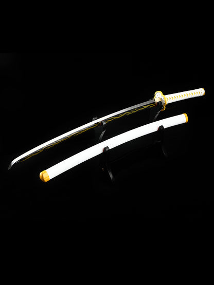 (A006)Demon Slayer  kimetsu no yaiba Truly handmade katana sword Agatsuma Zenitsu