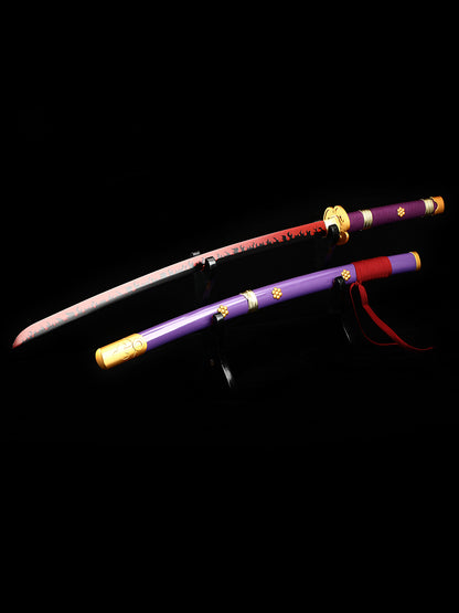 (A011)One Piece Series Authentic Japanese samurai katana carbon steel COS men's fine gift series(56)