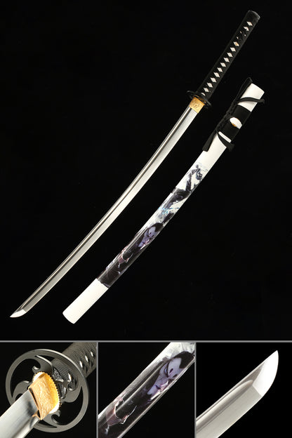 Japanese samurai sword handmade 1095 steel forging