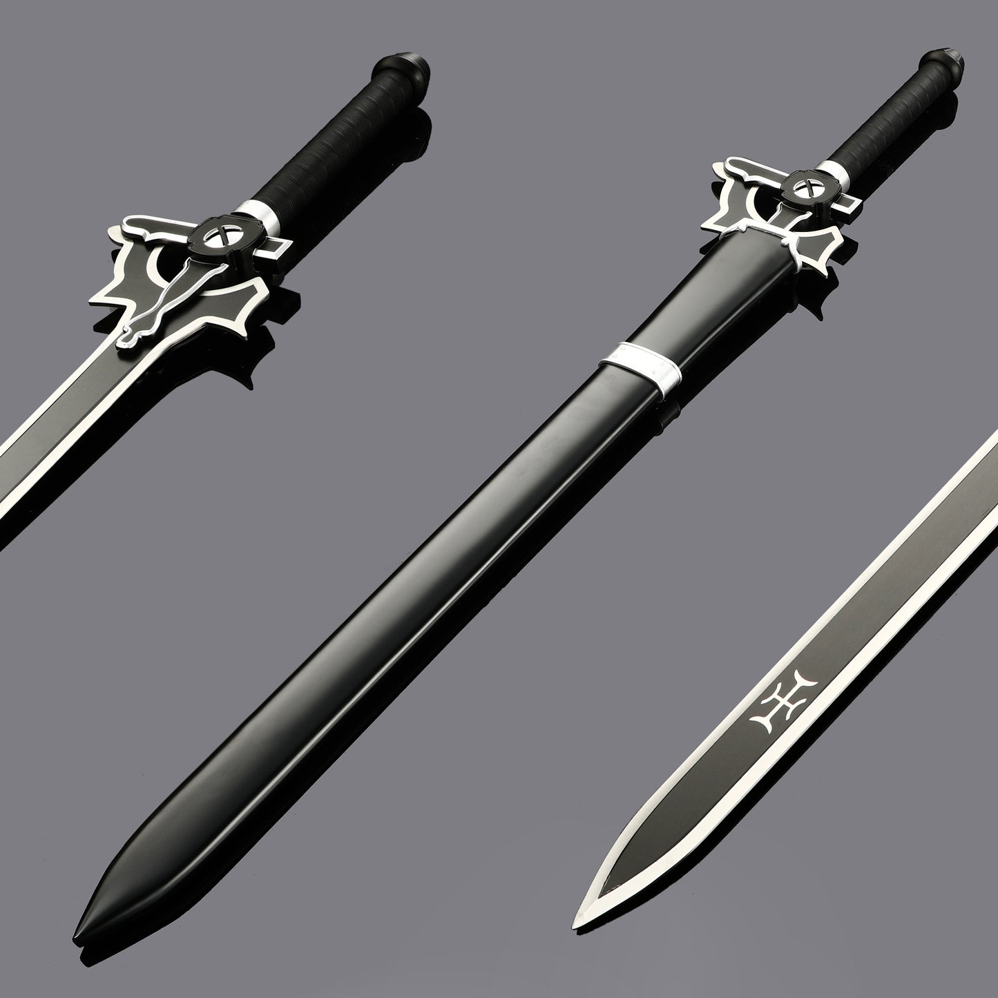 (A41)Sword God Domain Anime Sword COS Black Sword