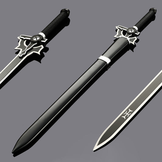 (A41)Sword God Domain Anime Sword COS Black Sword