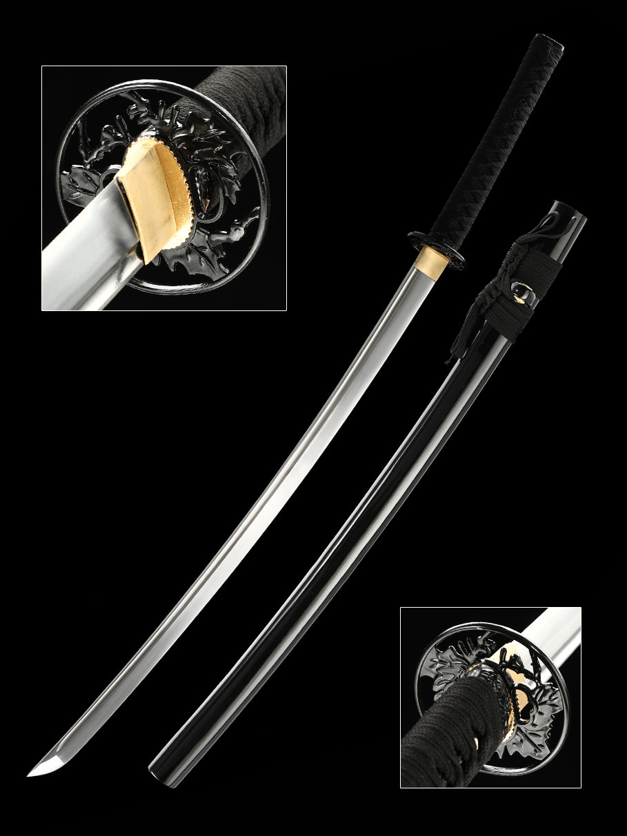 HERO SWORD New Handmade Katana Sword Hand Forged Authentic Japanese Sword Real Combat Razor Sharp Samurai Sword Best Gift for Women Mens