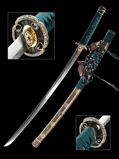 Japanese samurai sword Damascus Steel