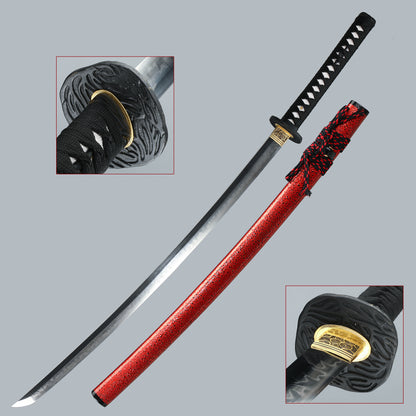 Tactical Classic Japanese Samurai-Katana-Swords T-10 Steel  red