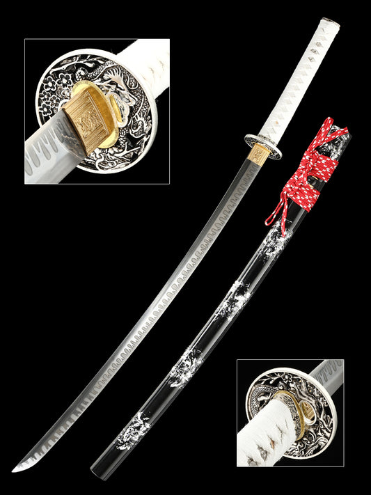 Japanese samurai sword handmade forging T10 steel production decoration collection