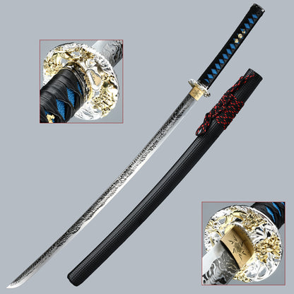 Black sword sheath manganese steel katana sword