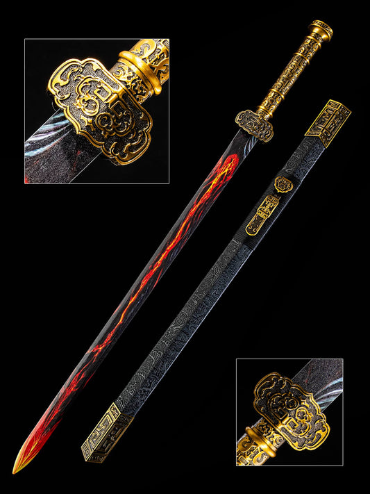 Yan Chi Han Sword, Made in China, with a 1060 steel forged exquisite scabbard