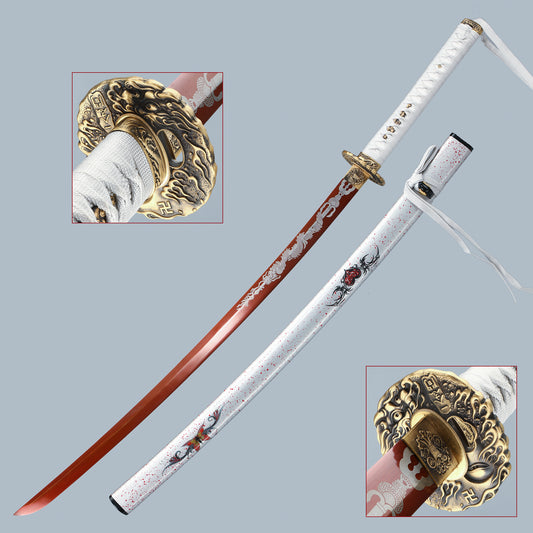 HERO SWORD New Handmade Katana Sword Hand Forged Authentic Japanese Sword Real Combat Razor Sharp Samurai Sword Best Gift for Women Mens