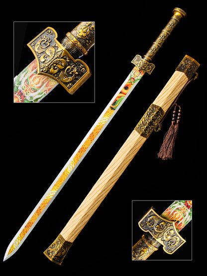 Baojian Made in China 1060 Steel Forged Exquisite Sheath