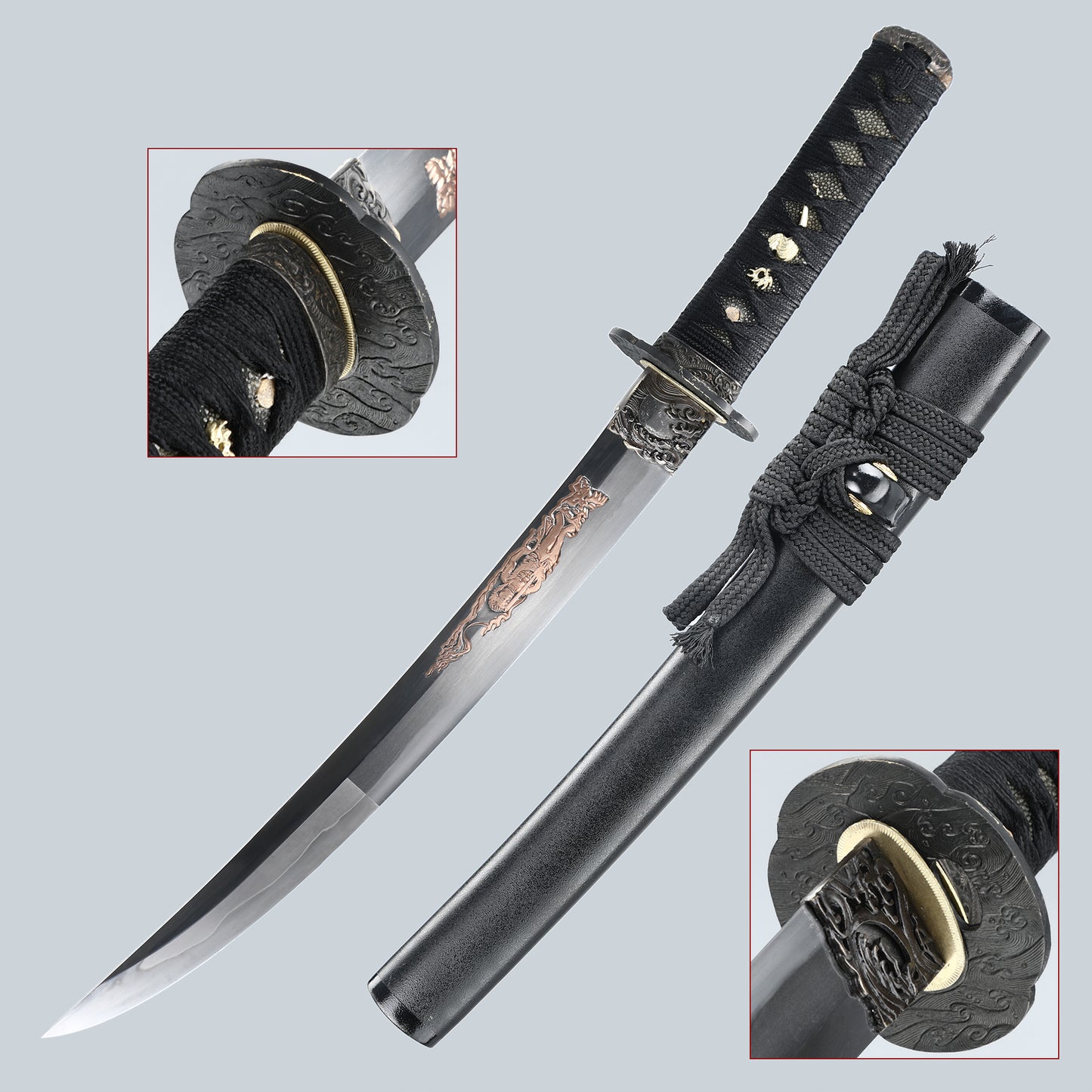 real Japanese knife T10 steel samurai knife grinding knife knife Tan sharp all Tang 20 inch