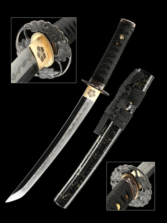 Japanese short sword decorative sword, Japanese samurai sword, made of T10 steel