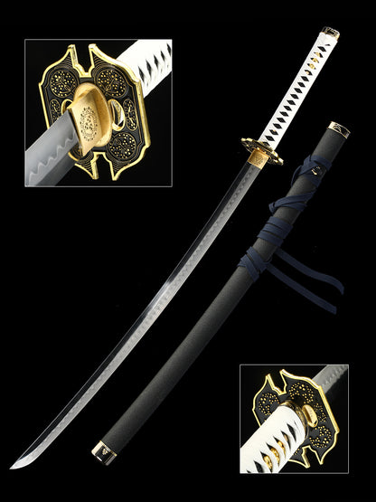 （A15）Role playing Samurai Sword Black Yama T10 Steel Handmade