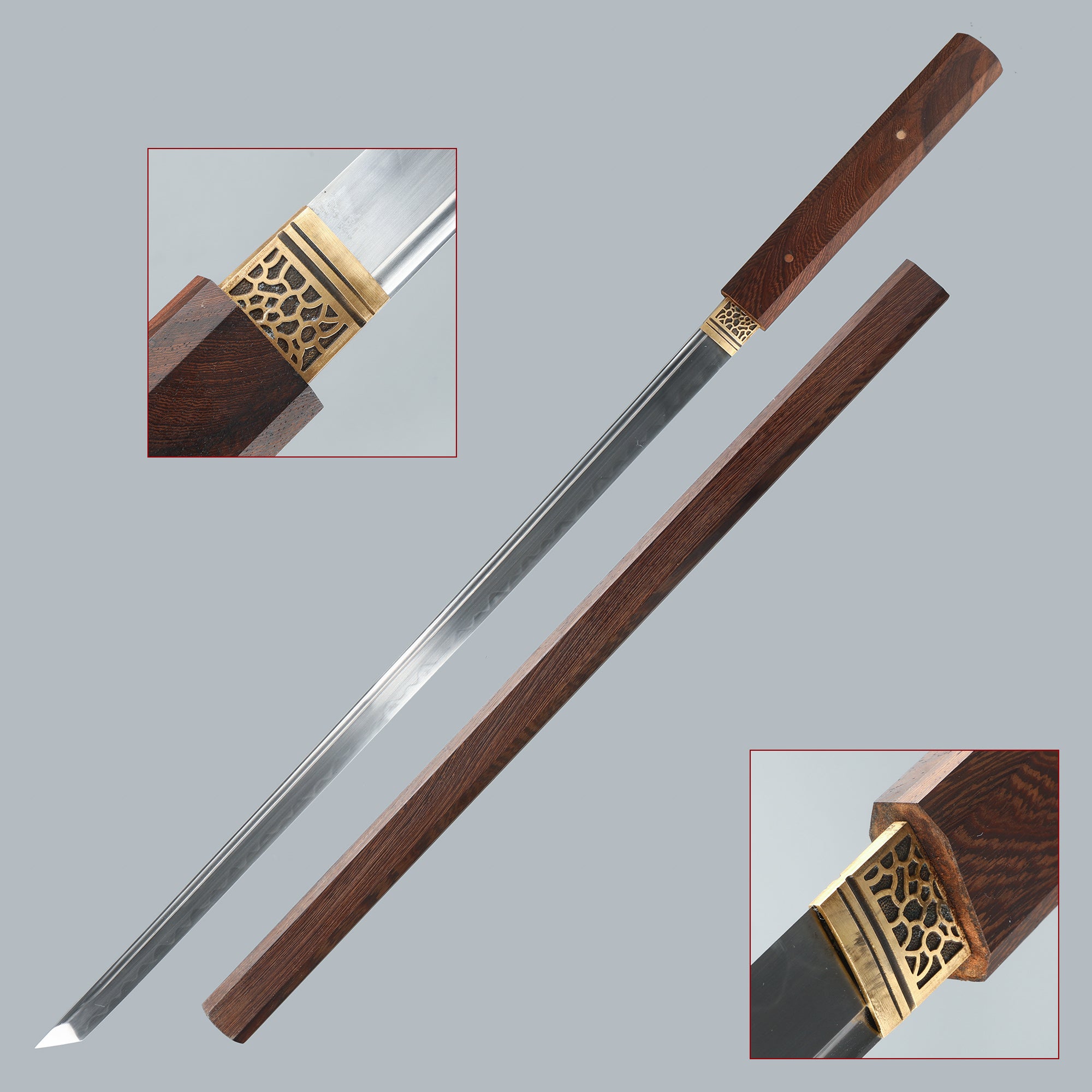 Samurai Props Samurai katana cosplay prop Practice Sword T10 carbon steel – My Store