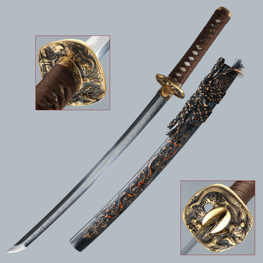 Hand-made Japanese katana T10 steel blade