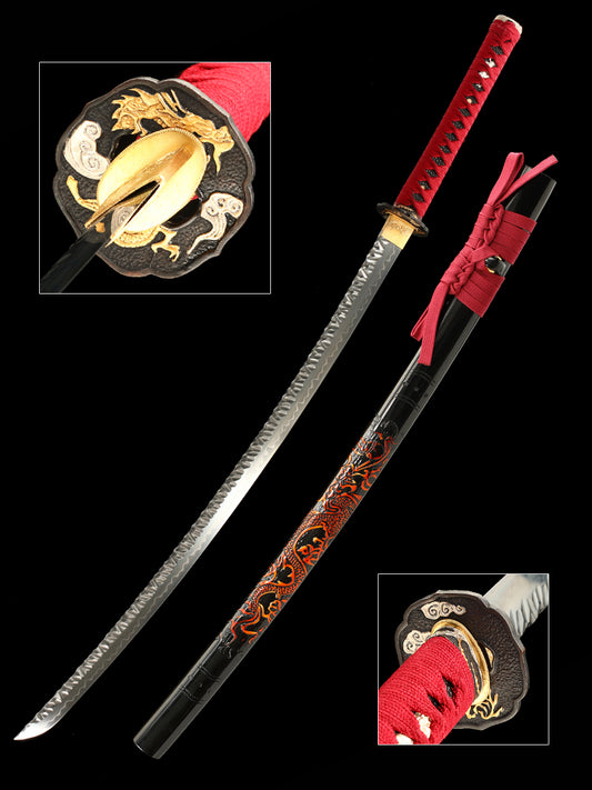 Handmade Samurai Sword and Dragon Gear T10 Steel