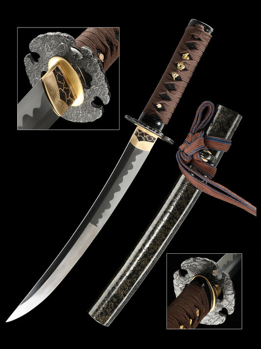 Japanese 20Inch   1095钢 Katana Samurai Sword Sharp Full Tang Blade baked black grinding pattern ﻿