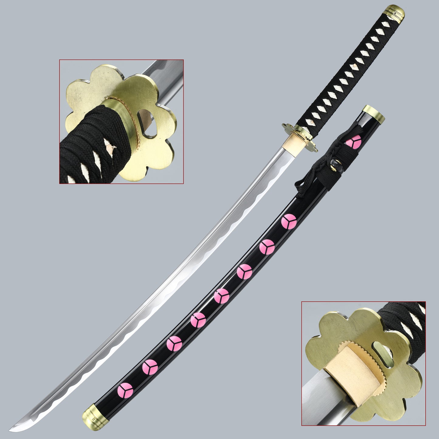 (46) One Piece Series Authentic Japanese samurai katana carbon steel COS men's fine gift series