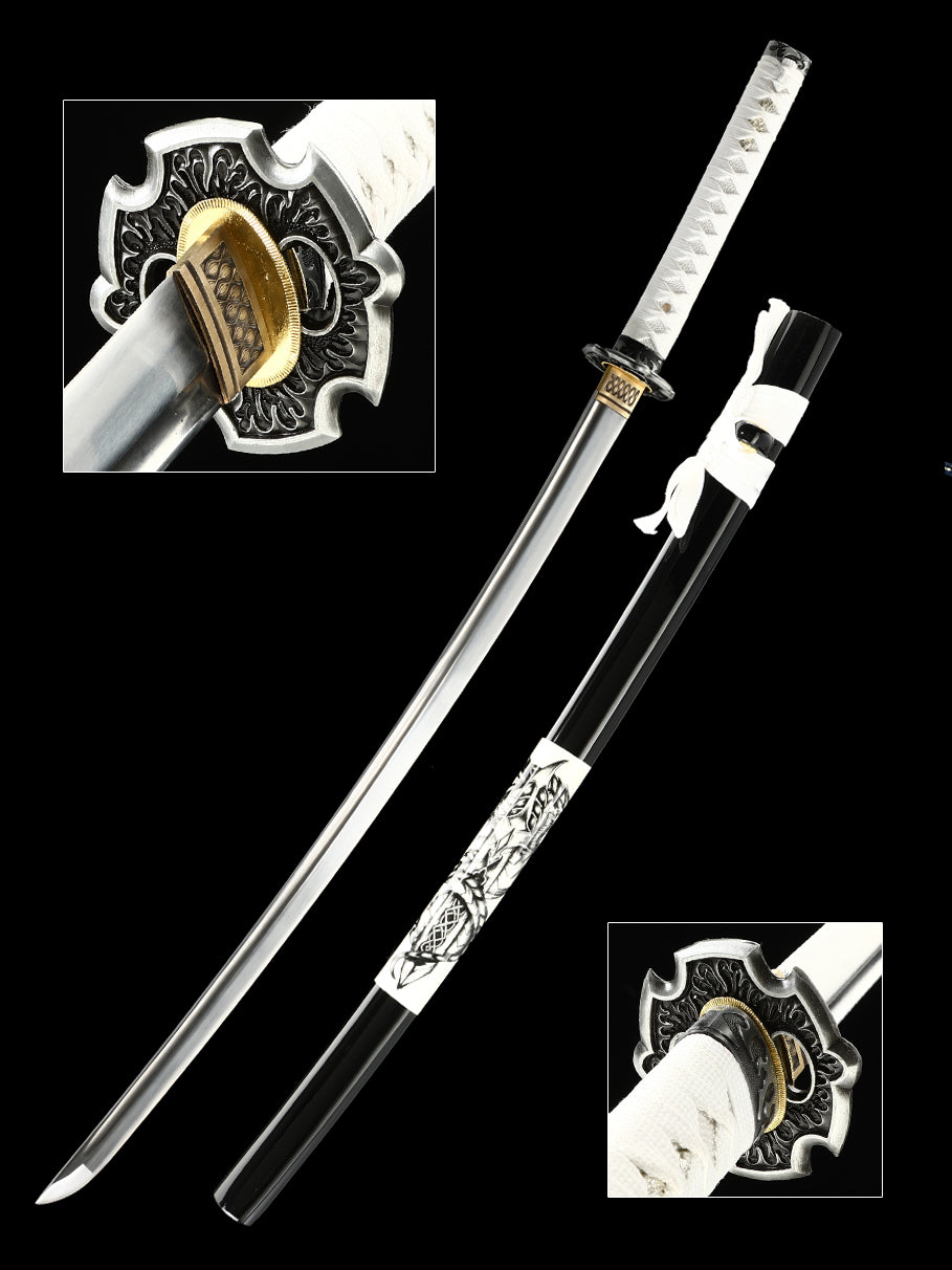 Japanese samurai sword made of 1095 steel