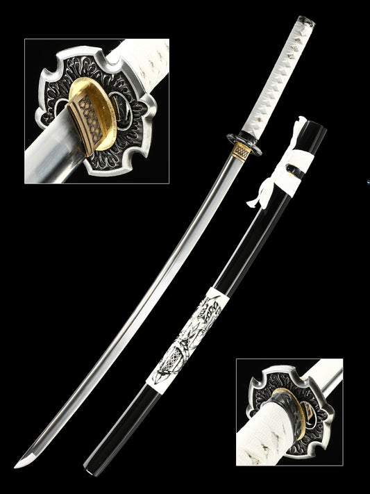 Japanese samurai sword made of 1095 steel