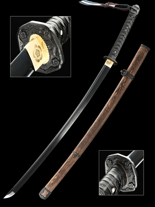 Handmade Japanese Ninja Knives 1060 Steel Samurai Swords, Tailed Swords, Decorative Collection