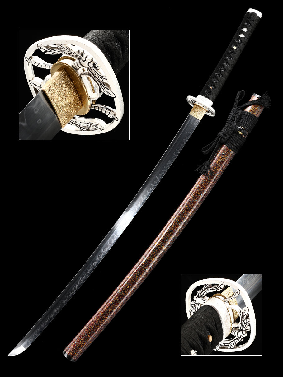 Black sword sheath manganese steel katana sword